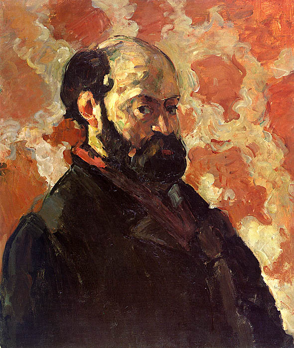 Self-Portrait on a Rose Background, 1875-77