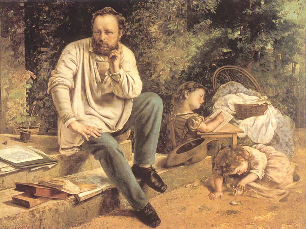 Portrait of PJ Proudhon in 1853-1865