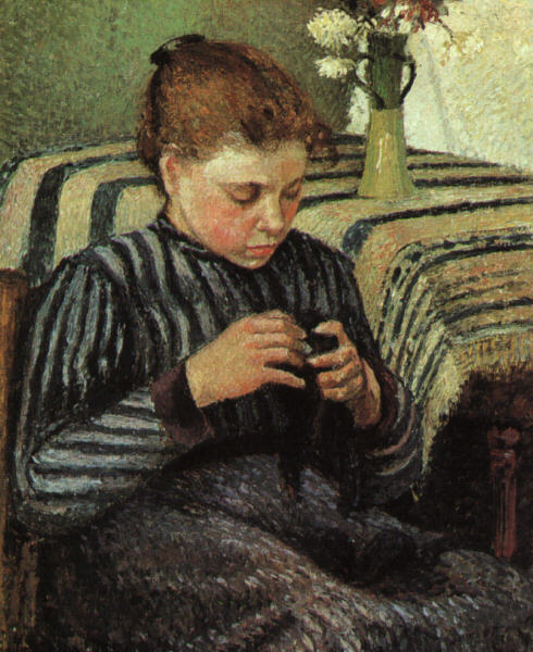 Girl Sewing, 1895