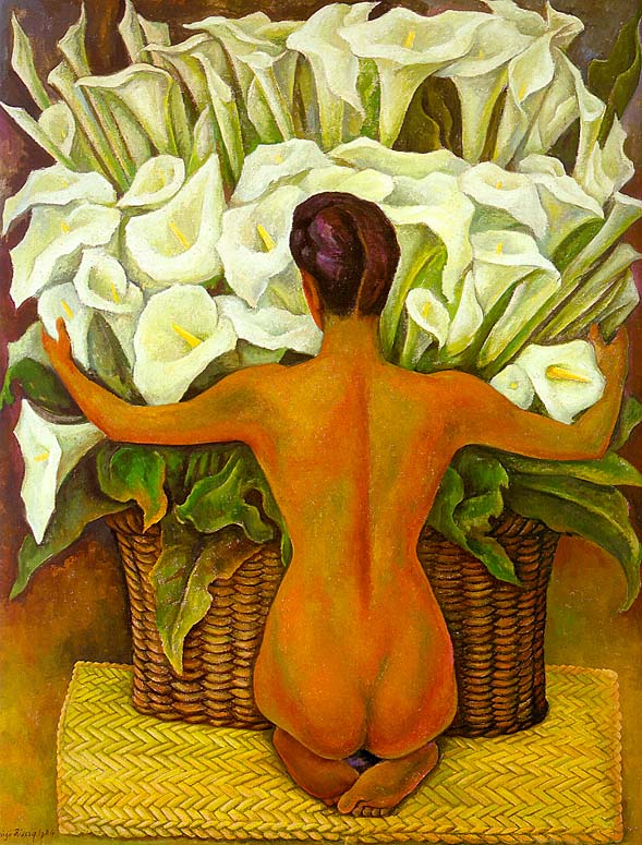Nude with Calla Lilies (Desnudo con alcatraces), 1944