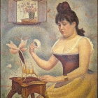 Young Woman Powdering Herself, 1888-90