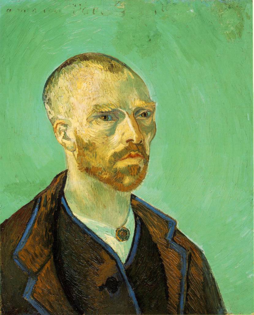 Autoportrait dedicace a Paul Gauguin
